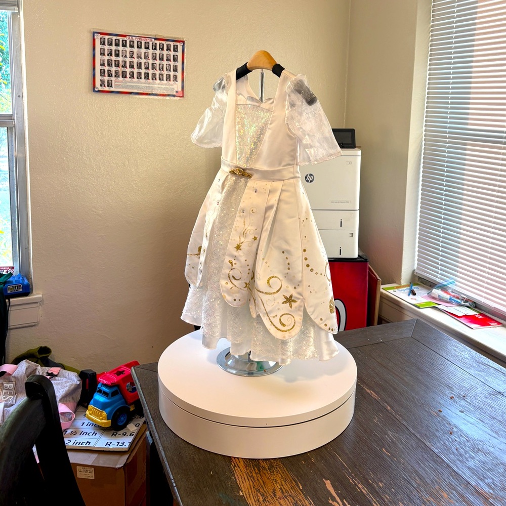 Disney 3T Formal Ariel Satin, Chiffon, Layered Wedding Dress. Exclnt cndtn. - Picture 14 of 14